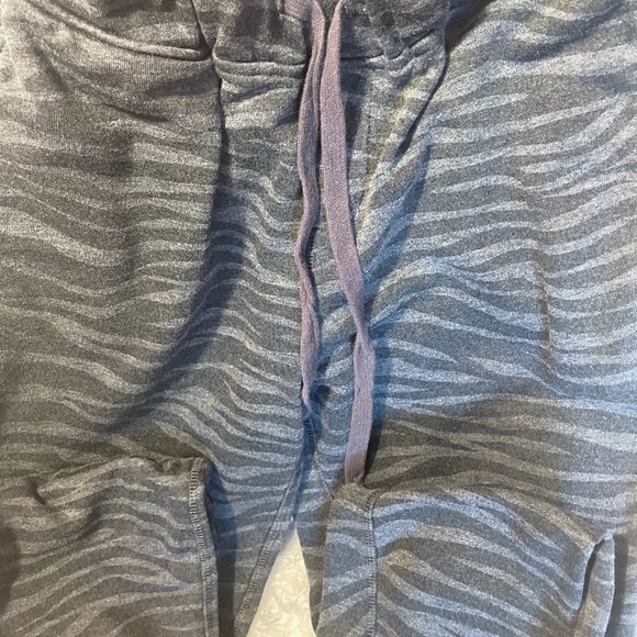 Dance & Marvel Charcoal Zebra Jogger Sweatpants - Picture 6 of 10